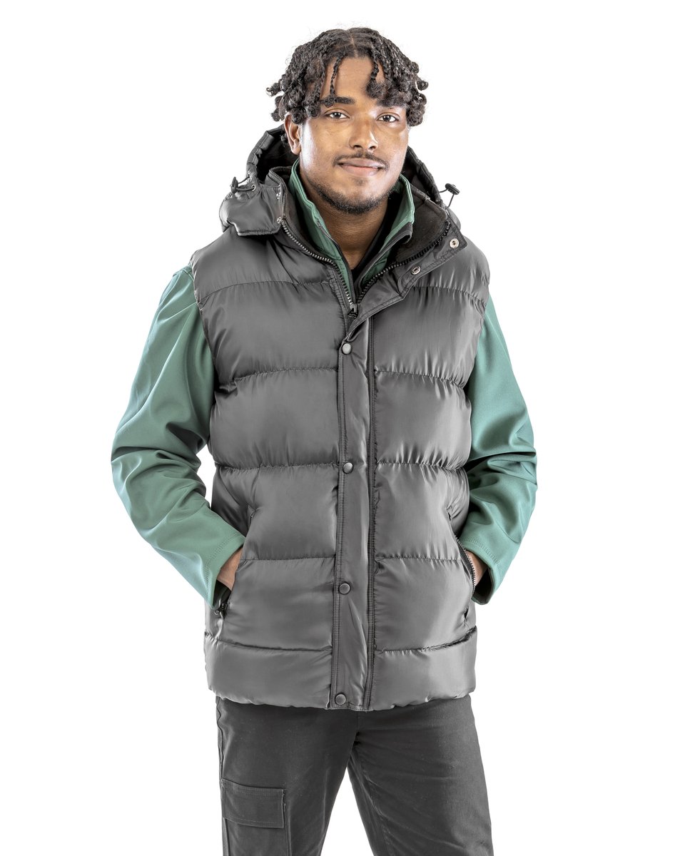 Result Core Wasserabweisende Hooded Gilet mit Kapuze