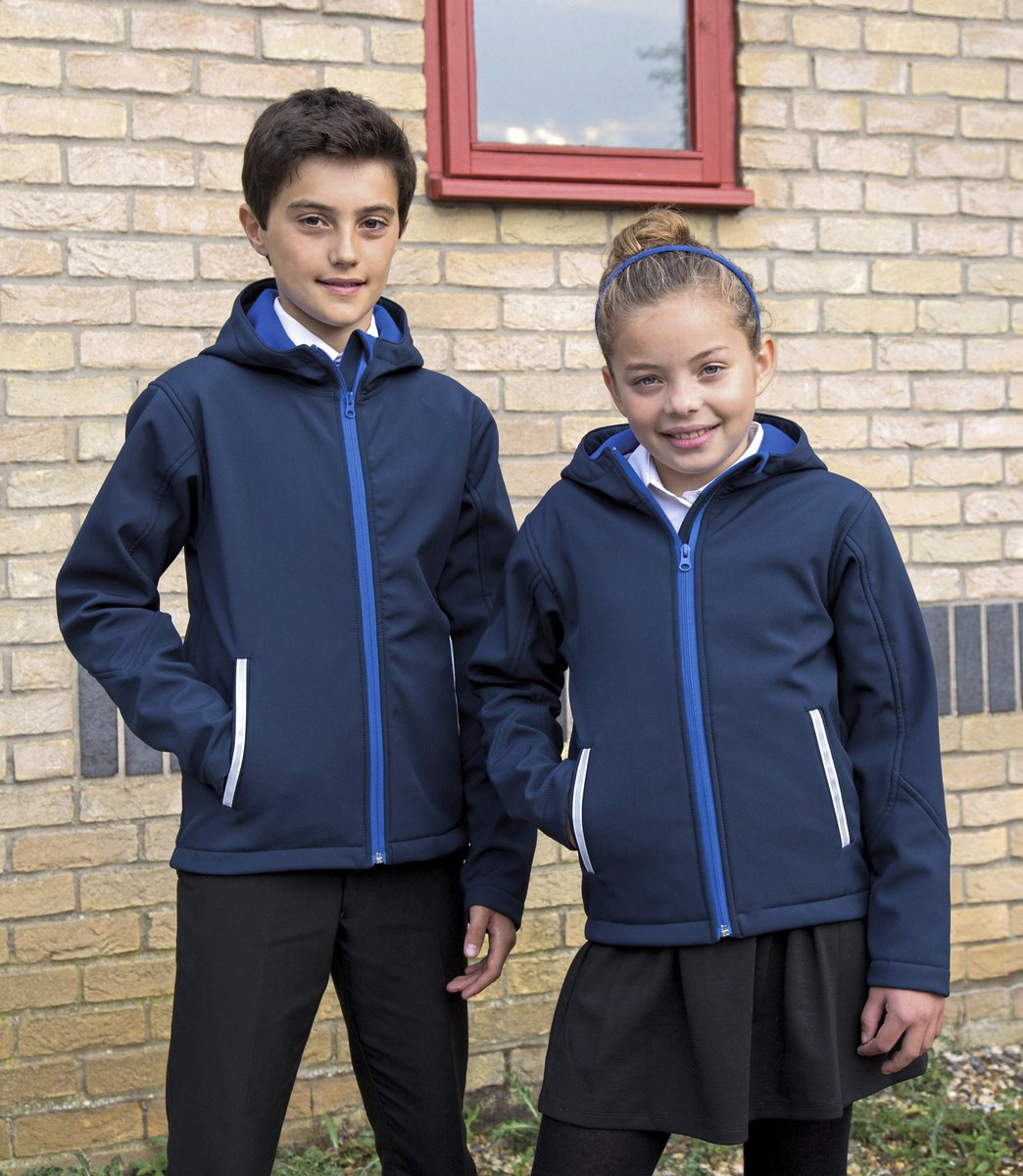 Result Core Softshelljacke mit Kapuze und Fleece für Kinder