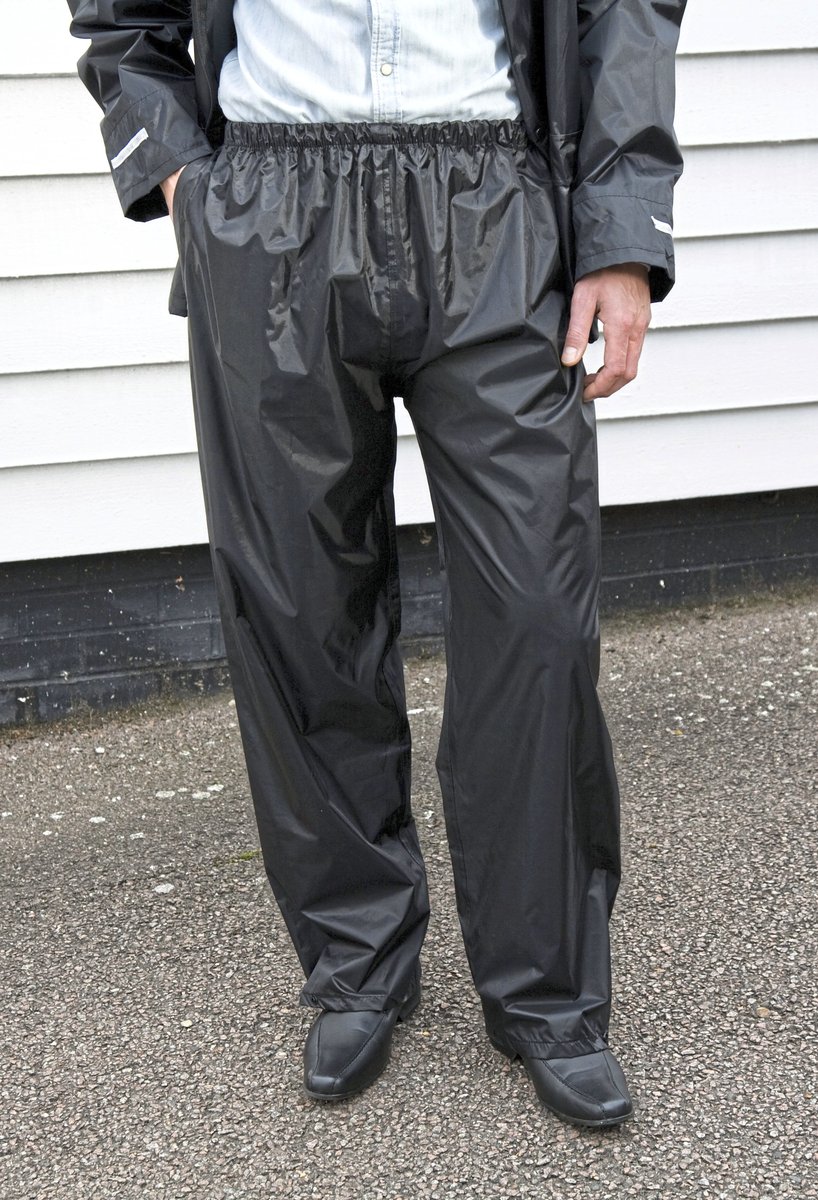 Result Core Wasserdichte Regenhose mit verstellbarem Beinabschluss, Black S, RT226 – Bild 2