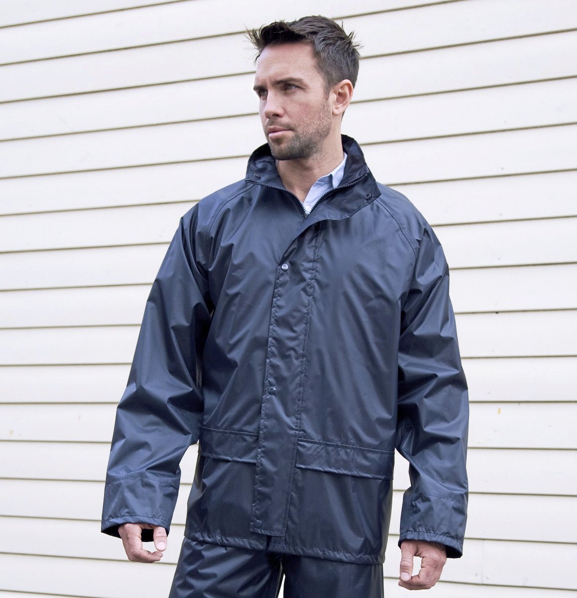 Result Core Wasserdichte Herren-Regenjacke mit Kapuze