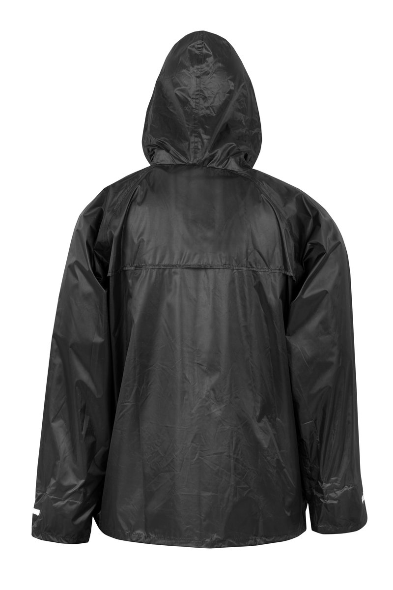 Result Core Veste de pluie imperméable homme avec capuche, Black S, RT227 – image 4