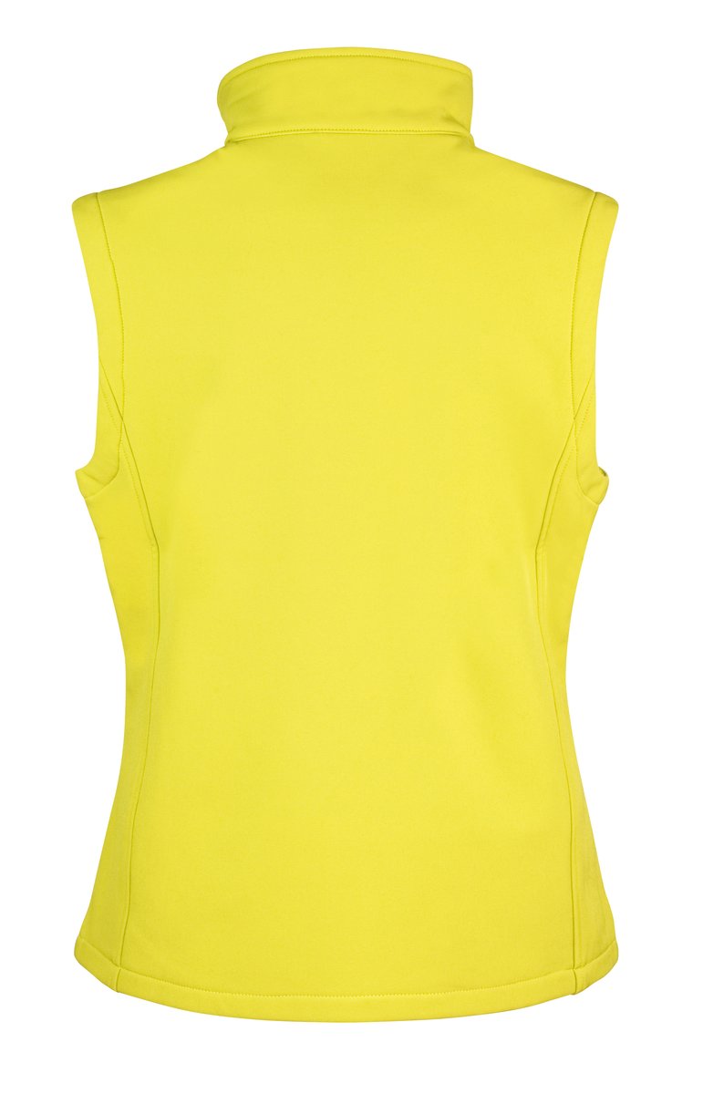 Result Core Women´s Printable Soft Shell Bodywarmer Yellow/Black XS (RT232F) – immagine 4