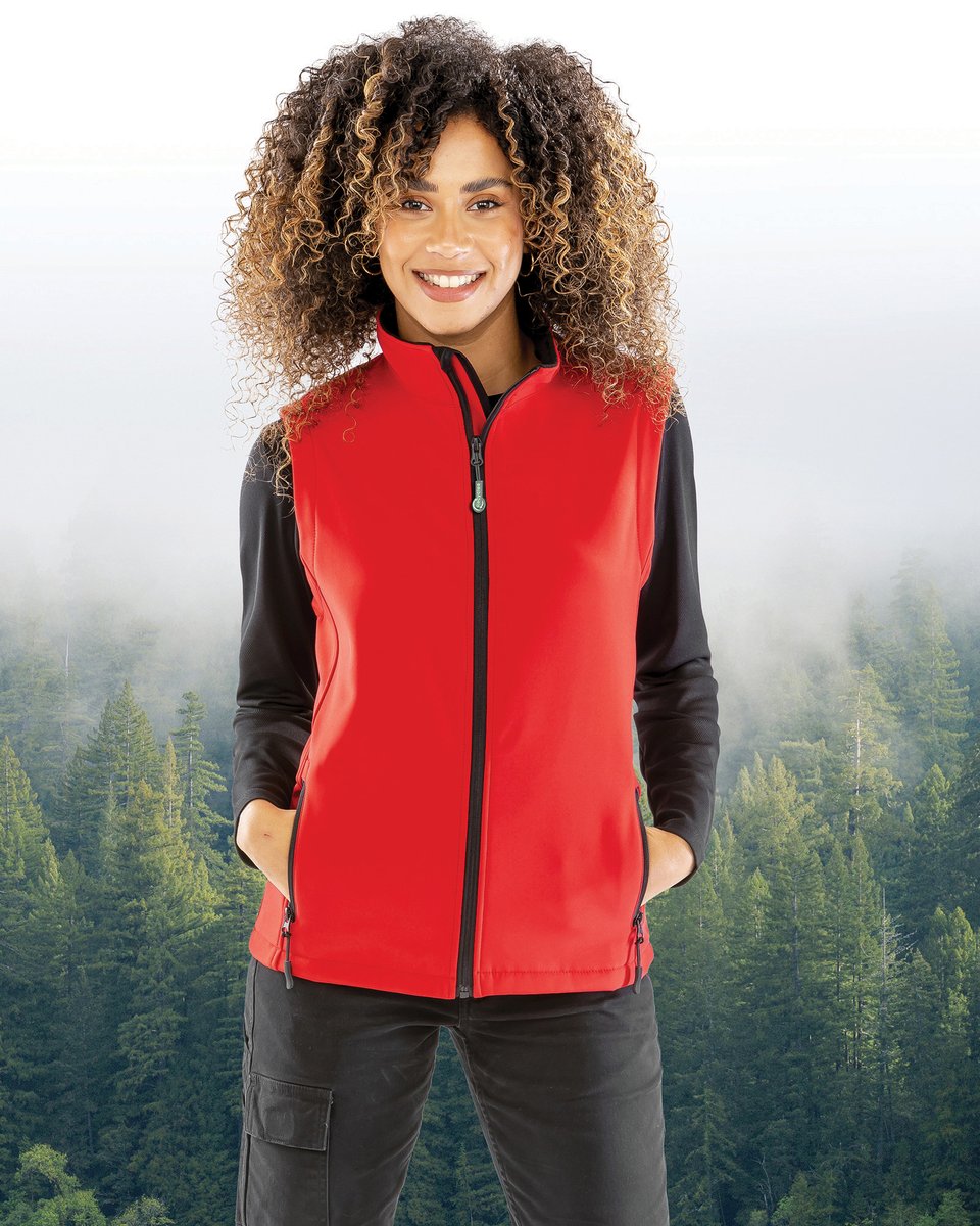 Result Core Women´s Printable Soft Shell Bodywarmer Yellow/Black XS (RT232F) – immagine 6