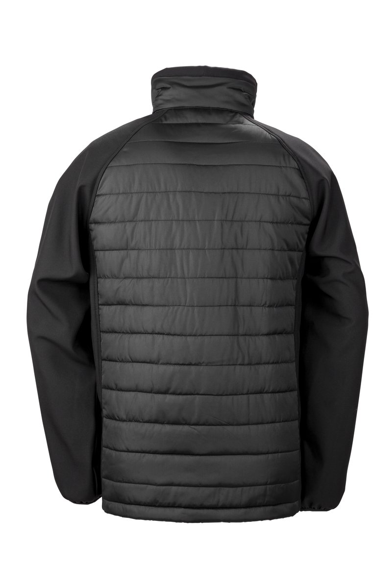 Result Genuine Recycled Recycled Softshell Jacket with Stand-Up Collar, Navy/Yellow XL, RT237 – image 4