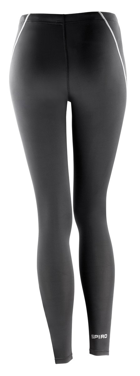 SPIRO Performance Leggings with Slim Cut for Women, Black M/L, RT251F – image 4