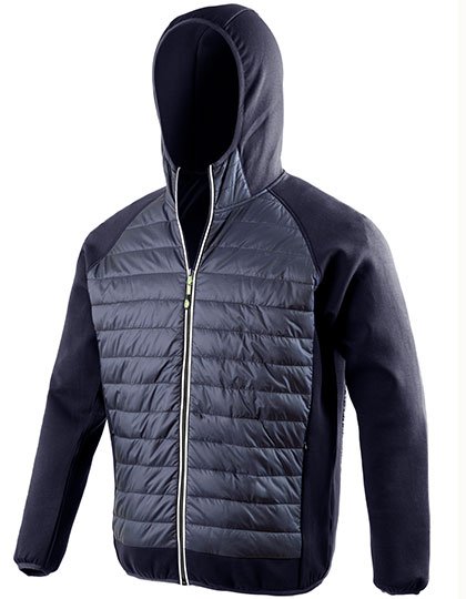 SPIRO Splash-Resistant Sports Jacket with Hood, Royal/Navy 3XL, RT268M – Navy/Navy