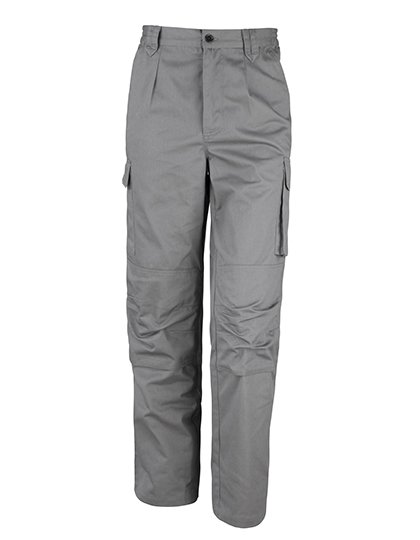 Result Work-Guard Work Trousers with Cargo Pocket and Reflectors – Grey