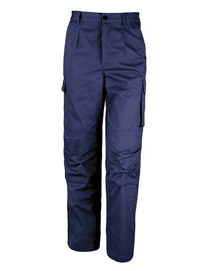 Result Work-Guard Work Trousers with Cargo Pocket and Reflectors – Navy