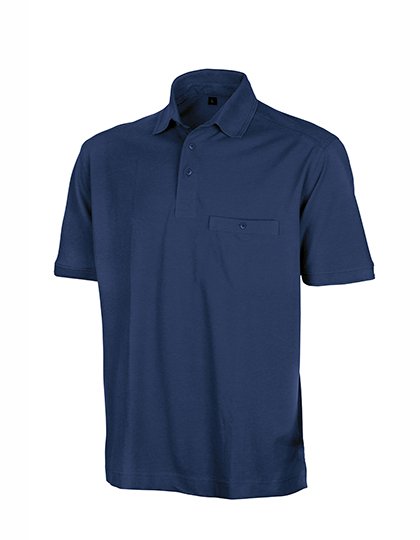 Result Work-Guard Polo Apex Pocket con taschino – Navy