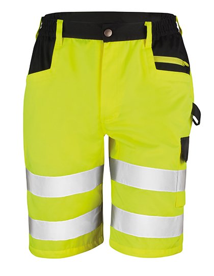 Result Safe-Guard Sicherheits Cargo Shorts – Fluorescent Yellow