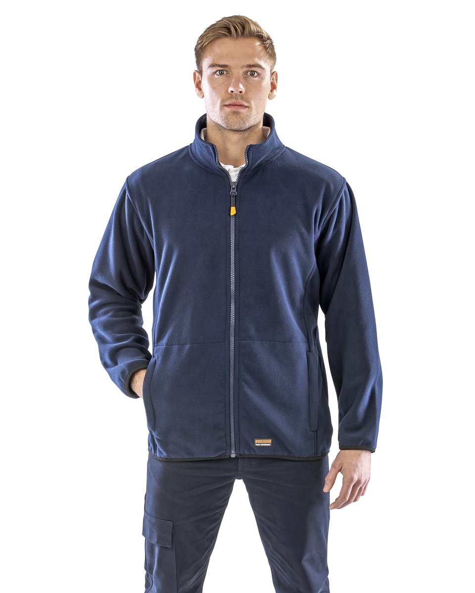 Result Work-Guard Heavy-Duty Microfleece Jacke mit Reißverschluss