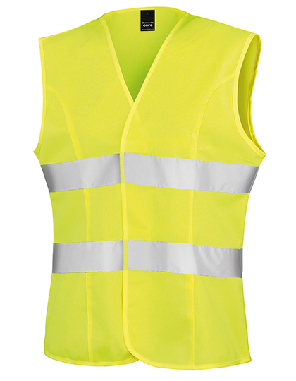 Result Safe-Guard Safety Vest with Reflective Stripes for Women – Fluorescent Yellow