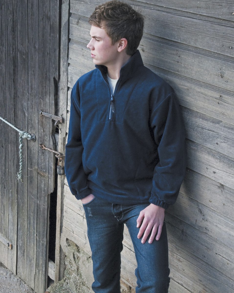 Result Fleecepullover für Kinder mit ¼-Reißverschluss