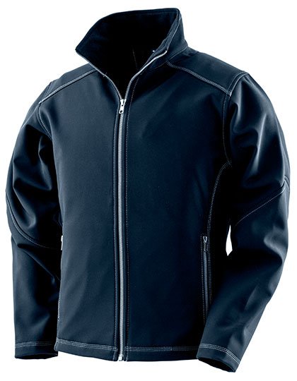 Result Work-Guard Giacca Softshell con collo alto da Donna, Black XXL, RT455F – Navy