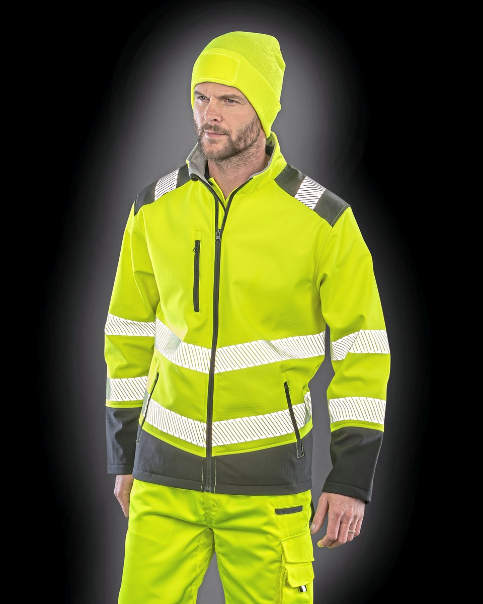 Result Safe-Guard Bedruckbare Ripstop Sicherheit Softshell-Jacke