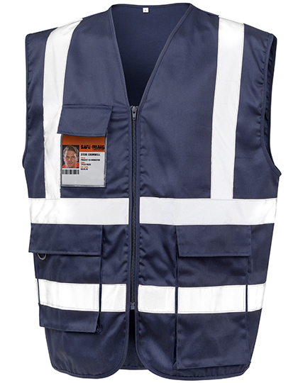 Result Safe-Guard Safety Vest with Reflective Stripes – Navy