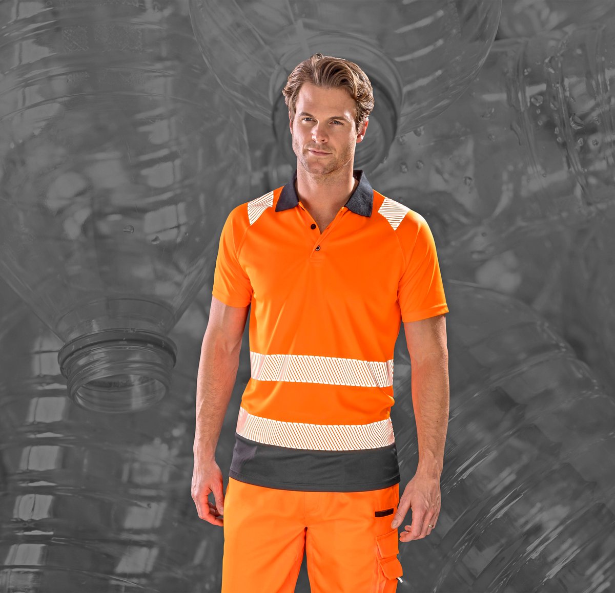 Result Genuine Recycled Recycled Safety Polo with Stretch Collar