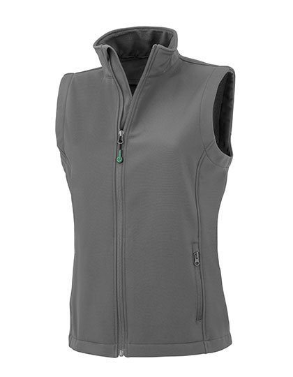 Result Genuine Recycled Recycled 2-Layer Softshell Vest for Women, Workguard Grey XS, RT902F – Workguard Grey