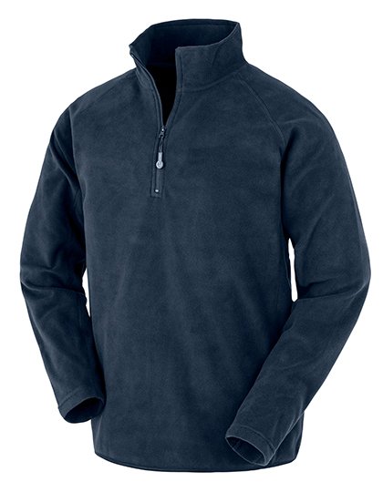 Result Genuine Recycled Top in Microfleece riciclato con Half-Zip – Navy