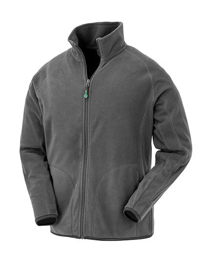 Result Genuine Recycled Veste microfleece recyclée avec poches, Navy M, RT907 – Grey