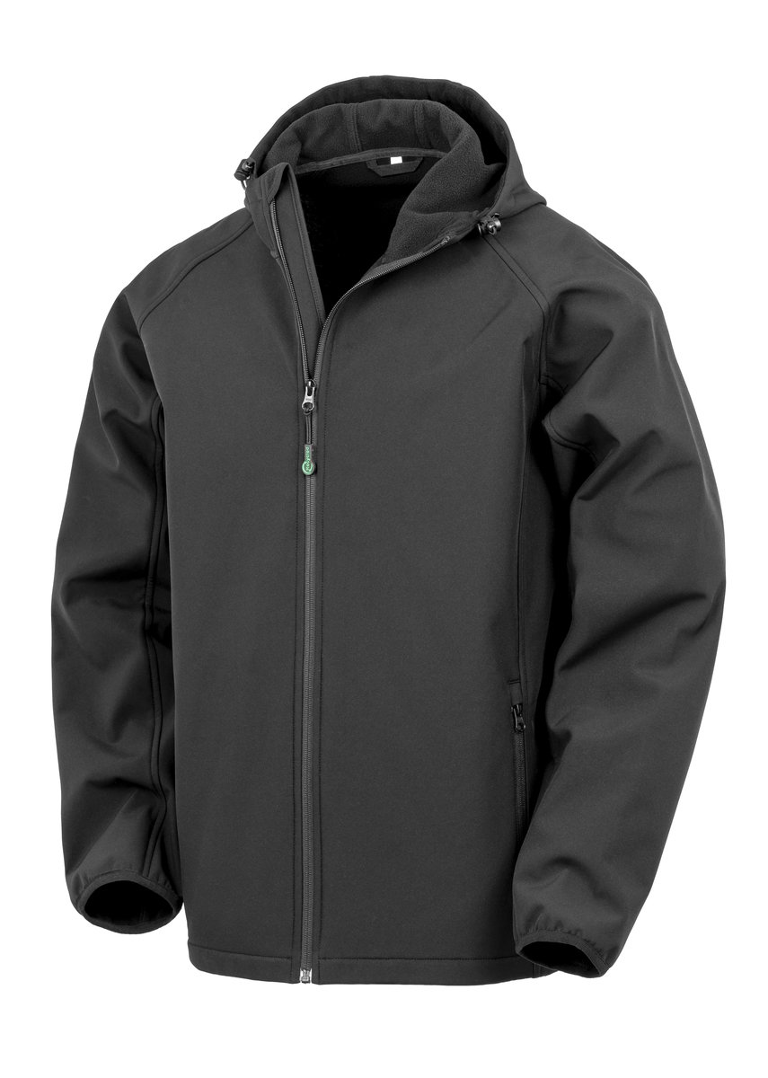 Result Genuine Recycled Recycled Men's 3-Layer Softshell Jacket, Black L, RT911 – image 3