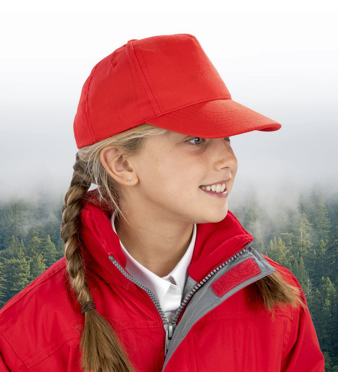 Result Genuine Recycled Recycelte Kinderkappe mit Klettverschluss