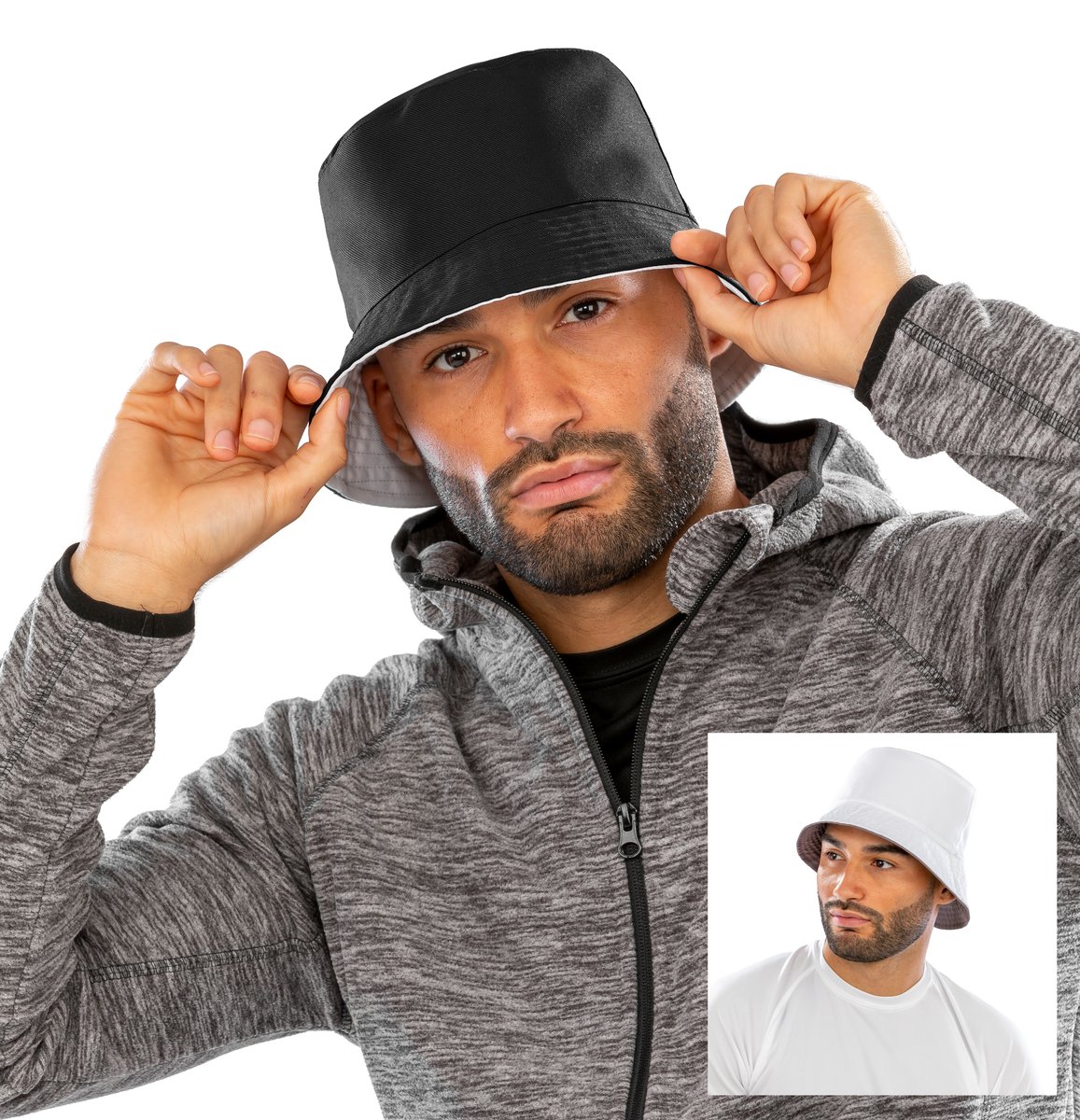 Recycled Reversible Bucket Hat