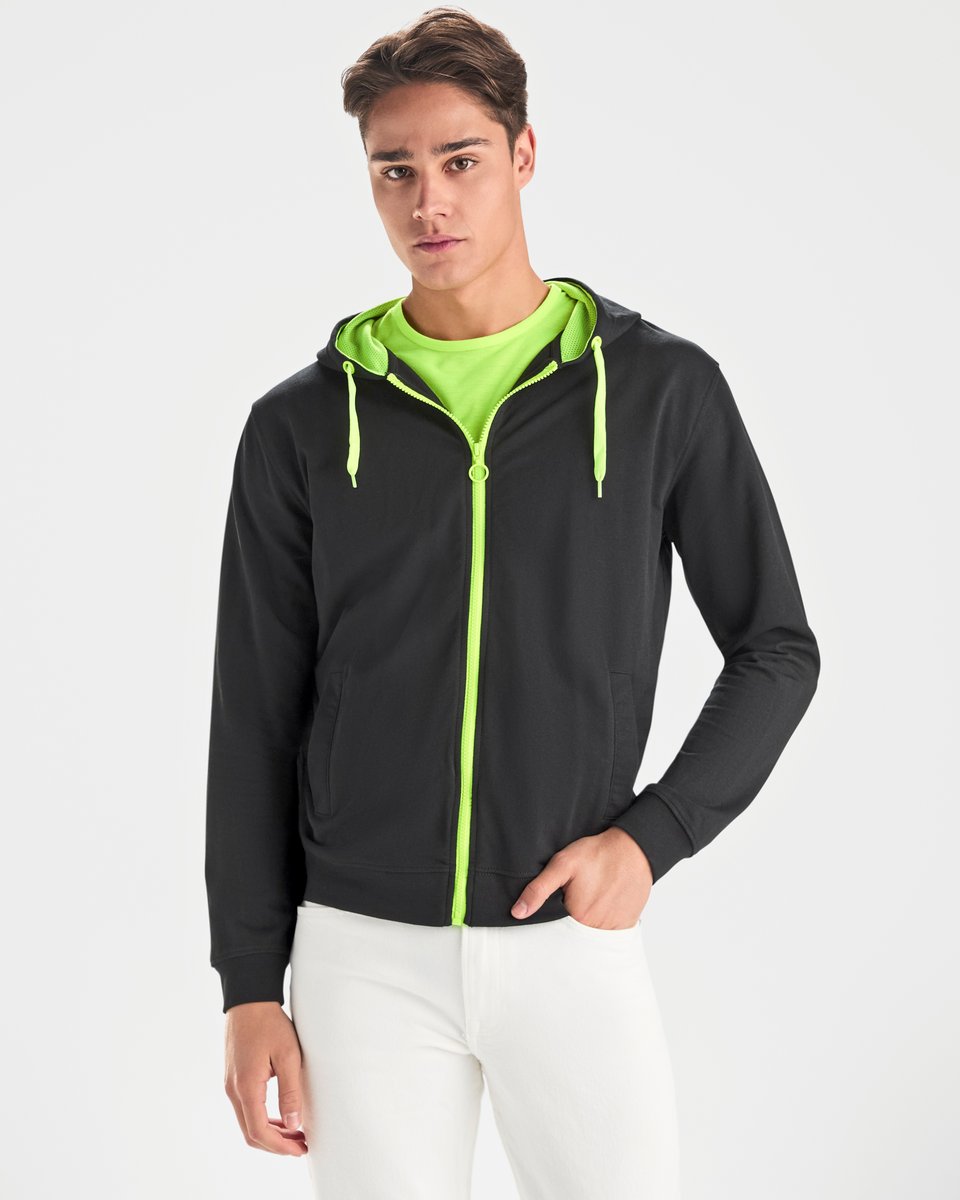 Roly Fuji Sweat-Jacket Royal Blue 05/Fluor Yellow 221 XXL (RY1105)