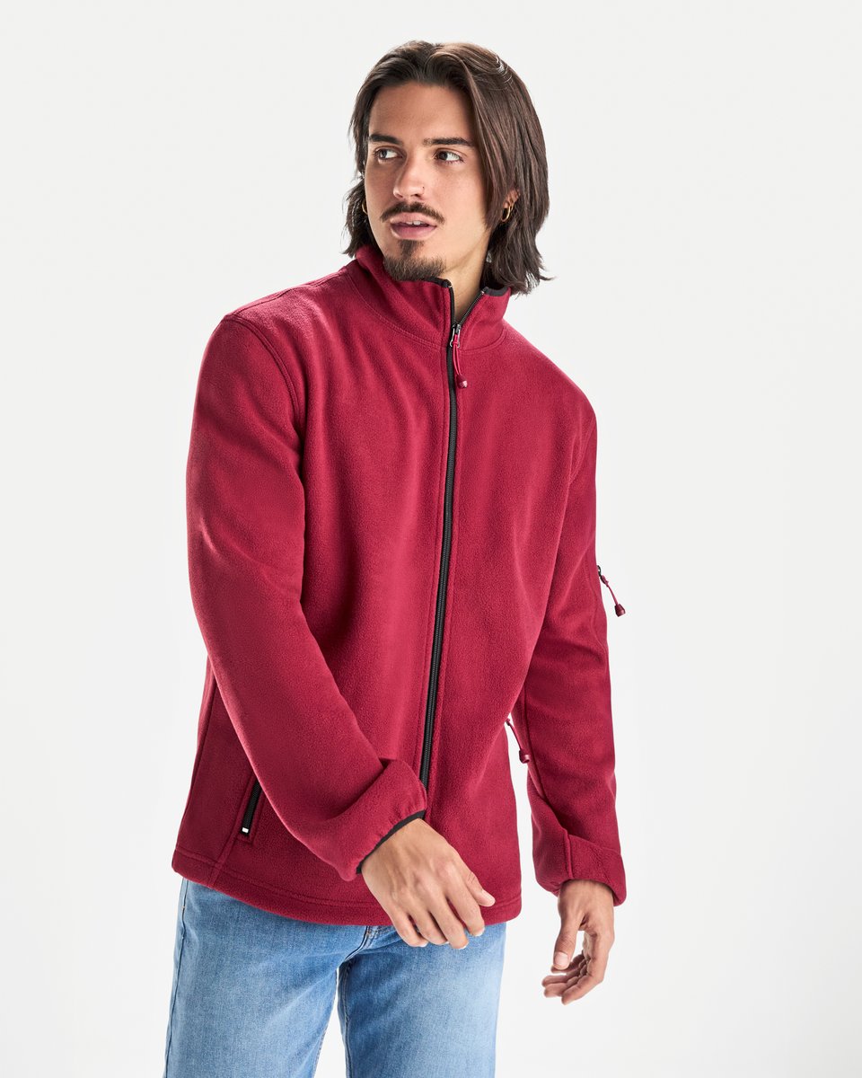Roly Microfleece Jacke mit hohem Kragen