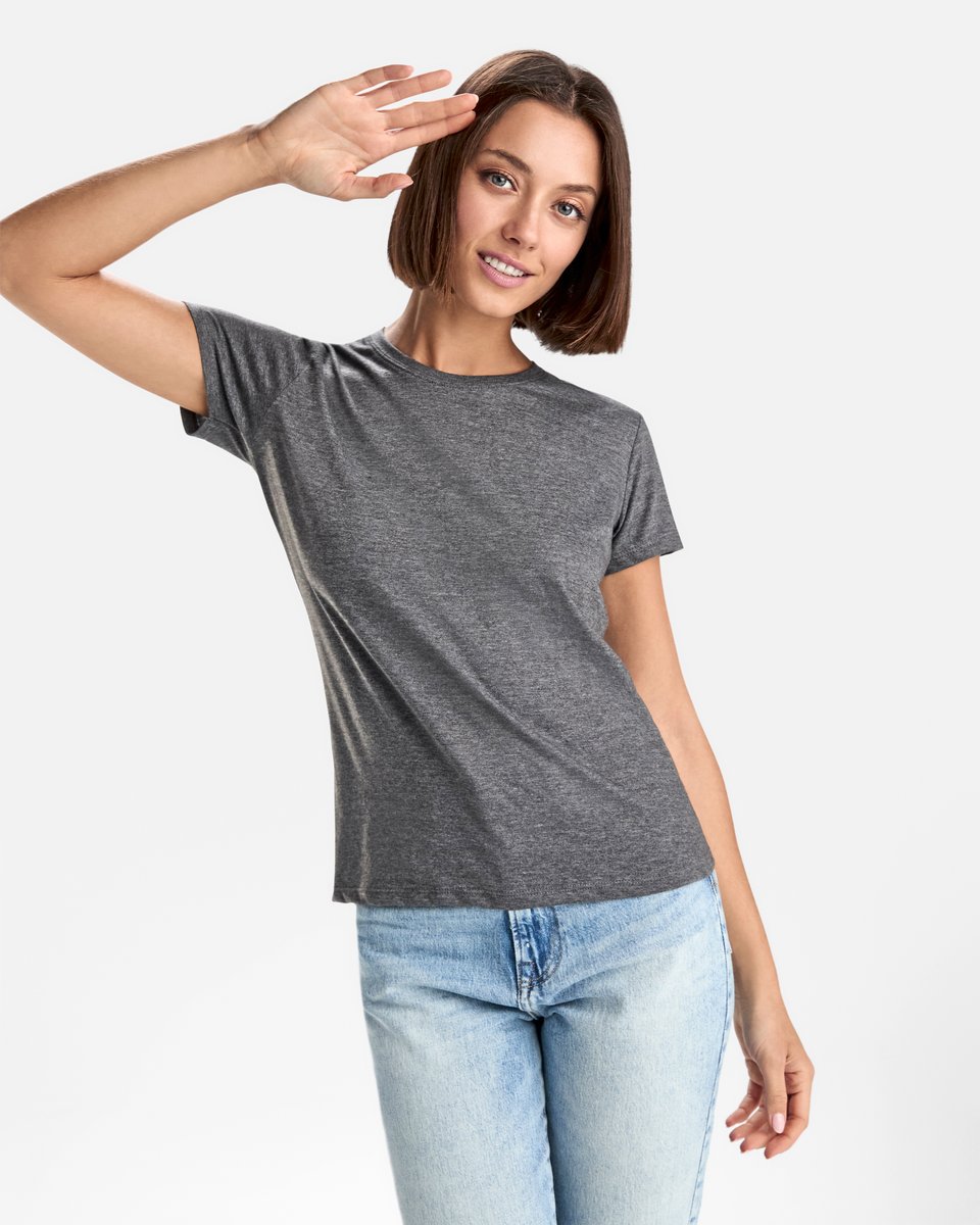Roly Fox T-Shirt aus Melange-Gewebe für Damen