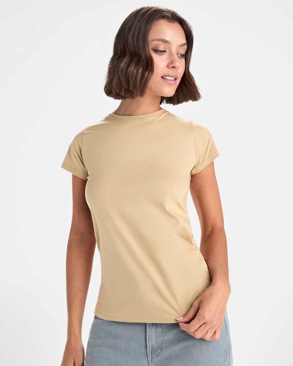 Roly Capri T-Shirt taillierter Schnitt Baumwolle