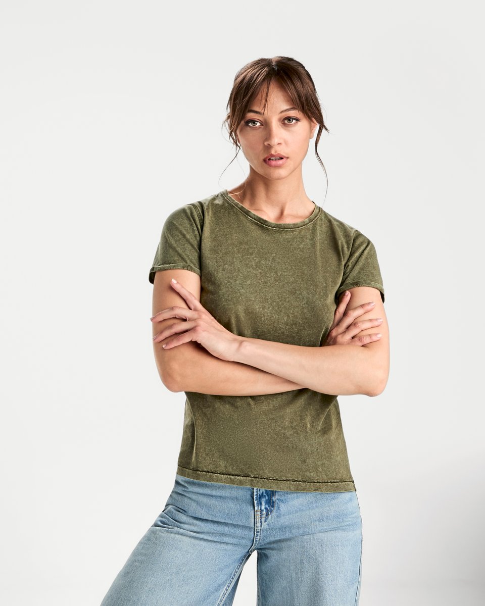 Roly T-Shirt Husky Jeans-Look Baumwolle für Damen
