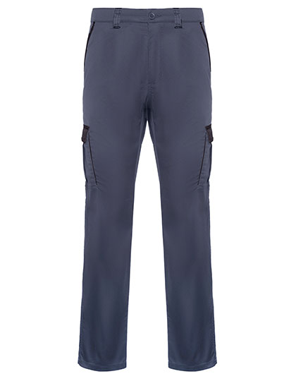 Roly Workwear Roly Trooper Twill Trousers with Pockets – Lead 23/Orange 31