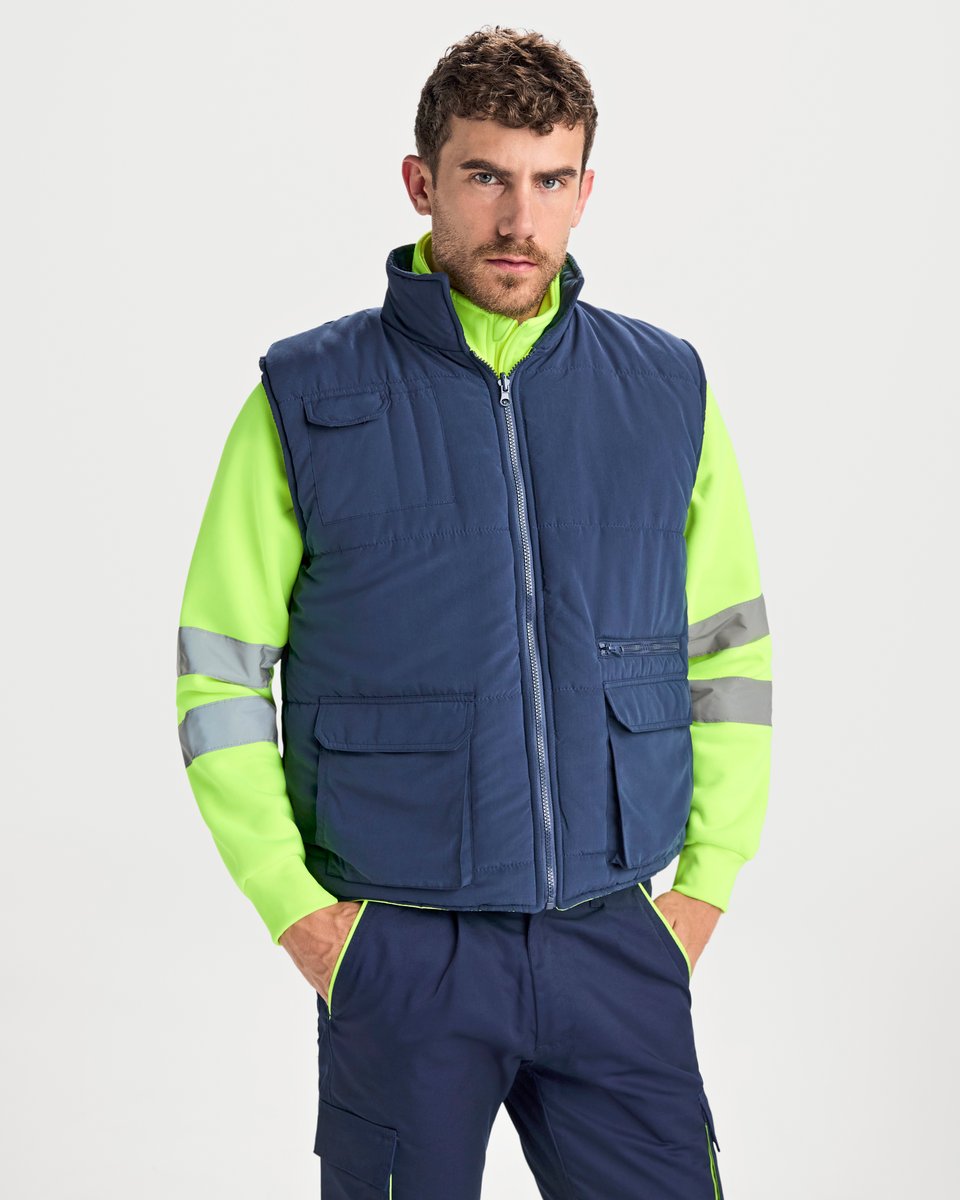 Roly Workwear Warnwendeweste Persei mit Reflektoren