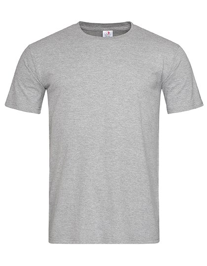 Stedman® Klassisches Slim Fit T-Shirt, Rundhals, White S, S2010 – Grey Heather