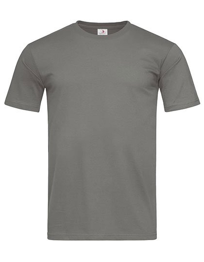 Stedman® Klassisches Slim Fit T-Shirt, Rundhals, White S, S2010 – Real Grey