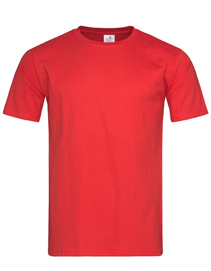 Stedman® Klassisches Slim Fit T-Shirt, Rundhals, White S, S2010 – Scarlet Red