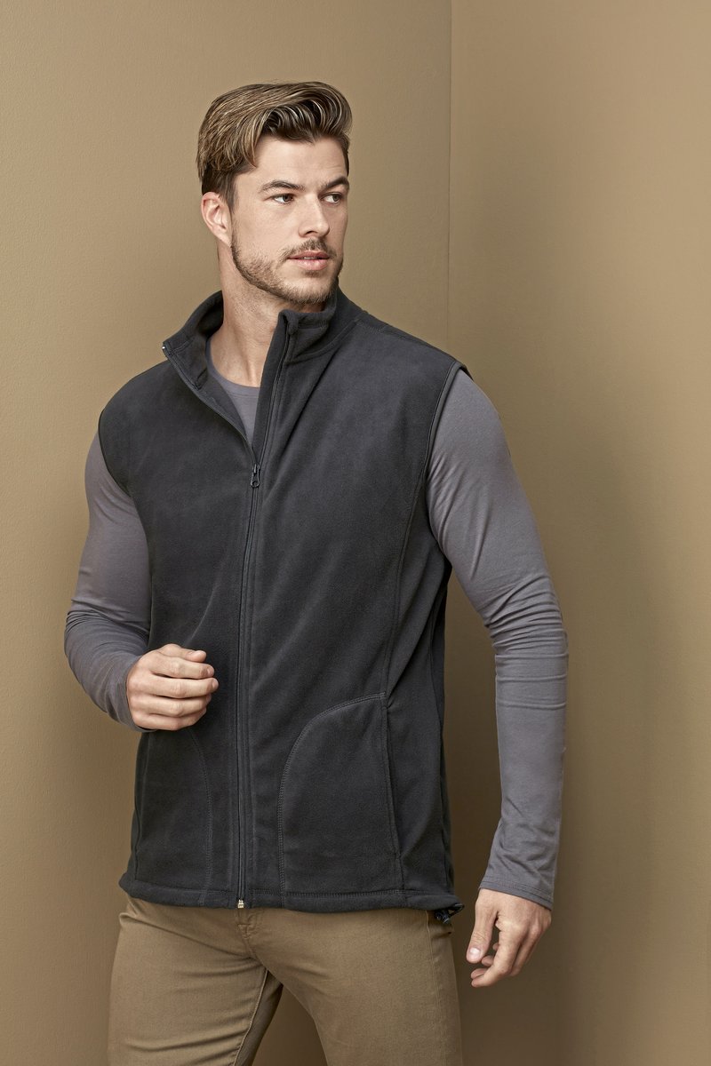 Stedman® Fleeceweste mit Stehkragen und Taschen