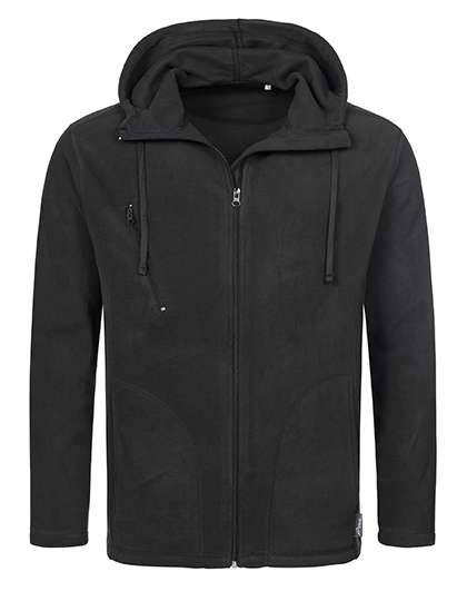 Stedman® Hooded Fleece Jacke mit Brusttasche