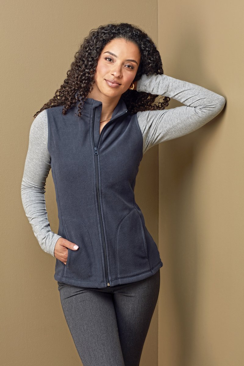 Stedman® Fleece Weste mit Stehkragen für Damen