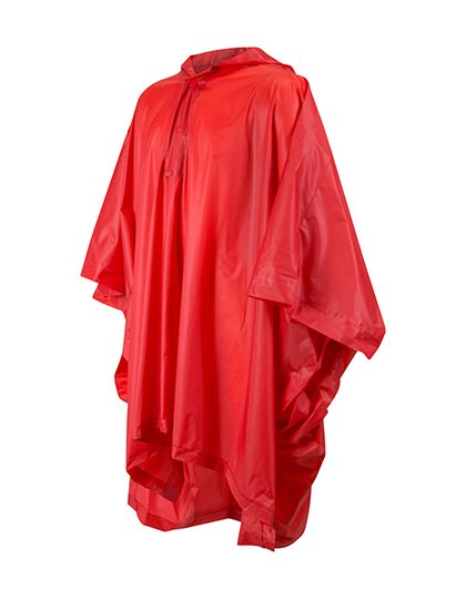Splashmacs Poncho antipioggia con custodia per Bambini, Yellow One Size, SC019 – Red
