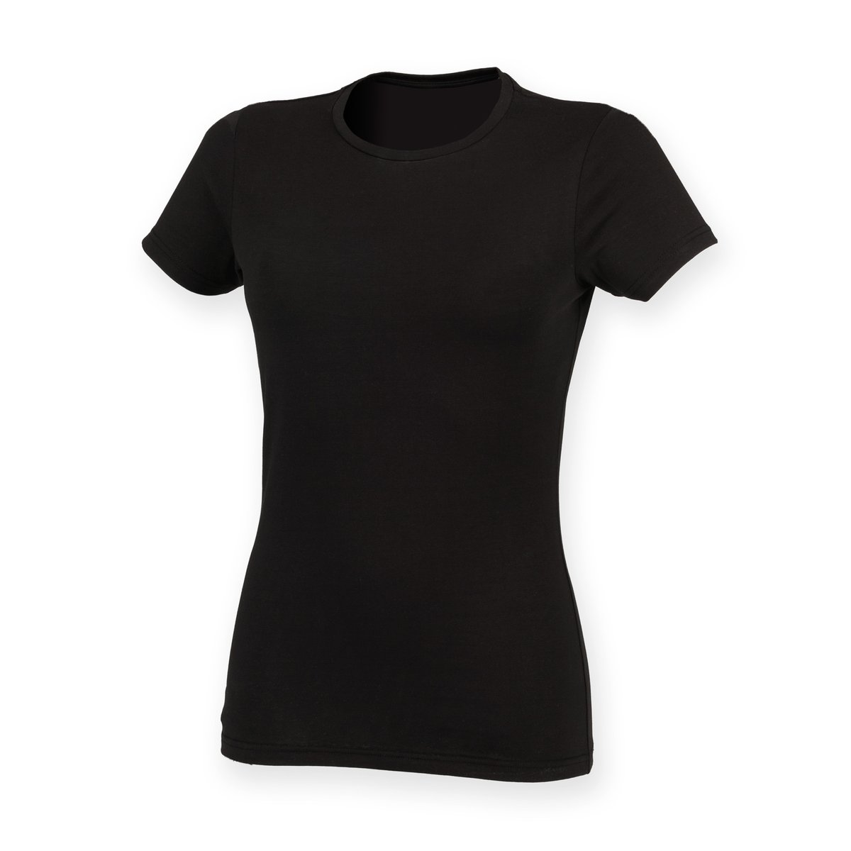 SF Women Fashionable T-Shirt with Long Cut, White XS, SF121 – image 3