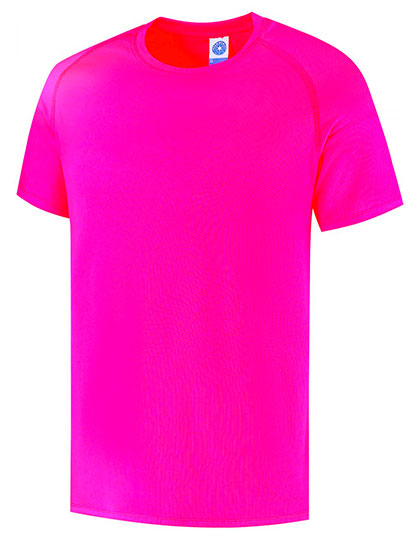 Starworld Breathable Sport T-Shirt with Raglan Sleeves, Fluorescent Pink XS, SW300 – Fluorescent Fuchsia