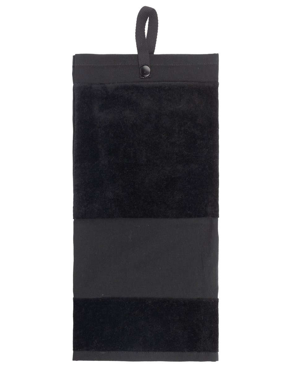 Deluxe Velour Golf Towel – Black