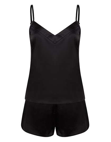 Towel City Satin Cami Pyjama-Set mit Shorts