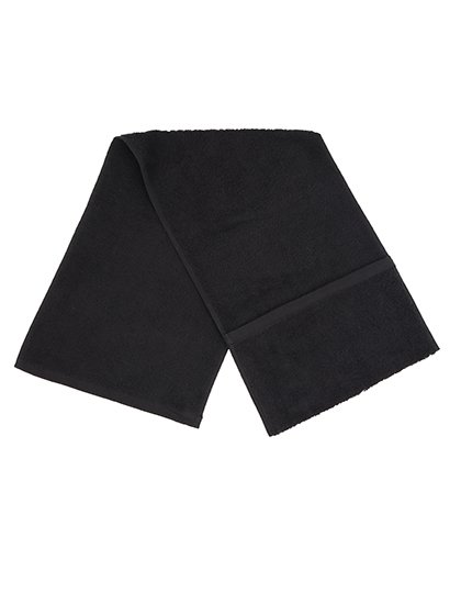 Towel City Asciugamano sportivo Cotone 30x100 cm – Black