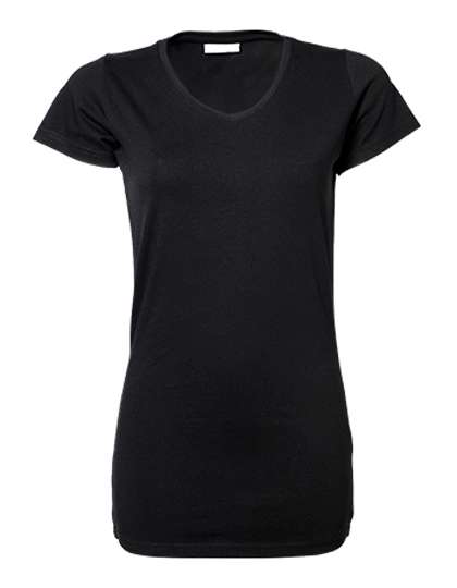 Tee Jays V-Neck T-Shirt Extra Lang für Damen