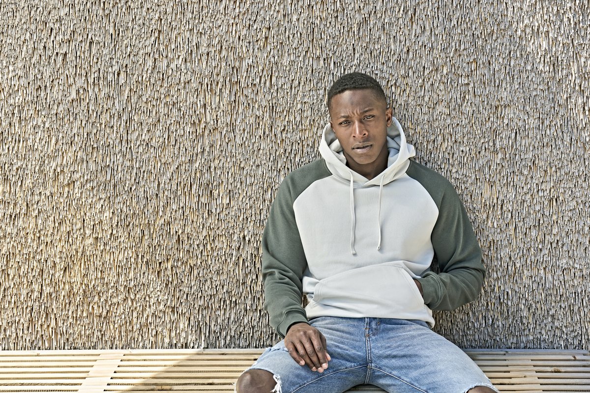 UNLABELED Two-Tone Hooded Sweatshirt