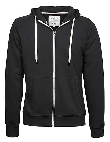 Tee Jays Urban Zip Hoodie mit Raglan-Ärmeln