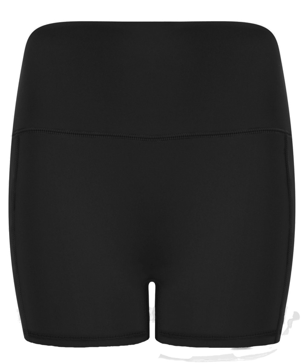 Tombo Hochgeschnittene Yogashorts mit Seitentasche, Black L/XL, TL372 – Bild 3
